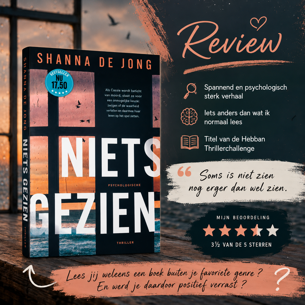 📖Niets gezien | Shanna de Jong